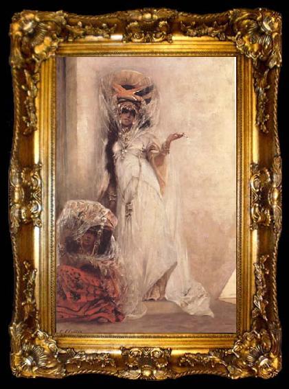 framed  Georges Clairin Deux femmes Ouled-Naiil (mk32), ta009-2